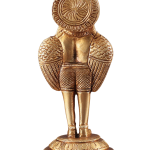 Brass Standing Garuda Idol 6 Inch Anjali Mudra - Divine Energy Spiritual Protection | Jaipurio